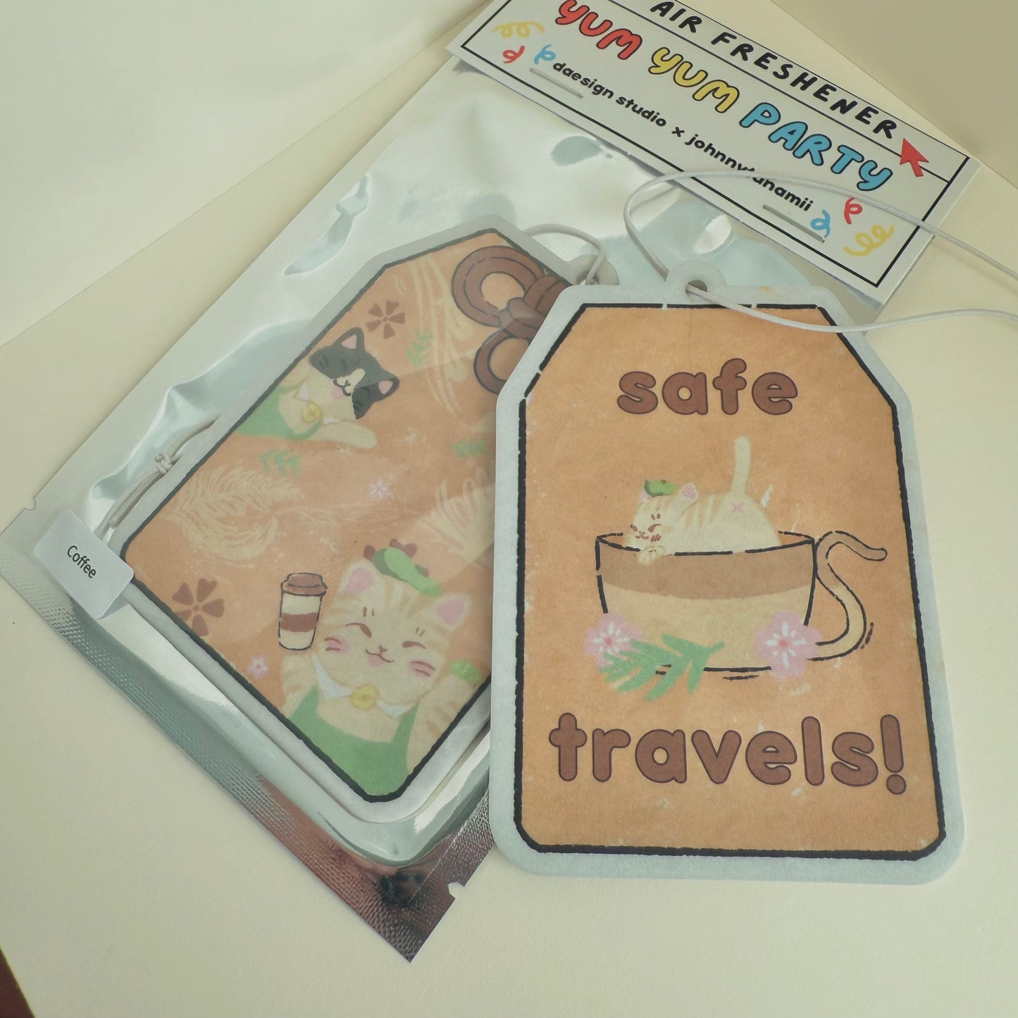 CAT OMAMORI AIR FRESHENER (COFFEE)